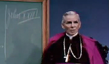 Archbishop Fulton Sheen speaking on Pope John XXIII