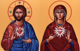 Icon of the Sacred Heart of Jesus and the Immaculate Heart of Mary
